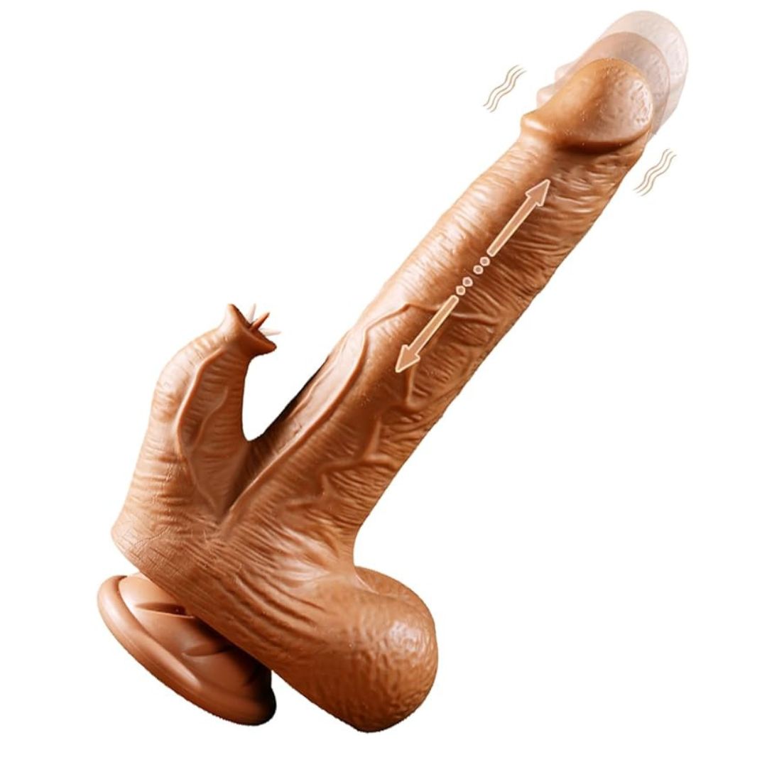 Thrusting Dildo With Clitoral Stimulation